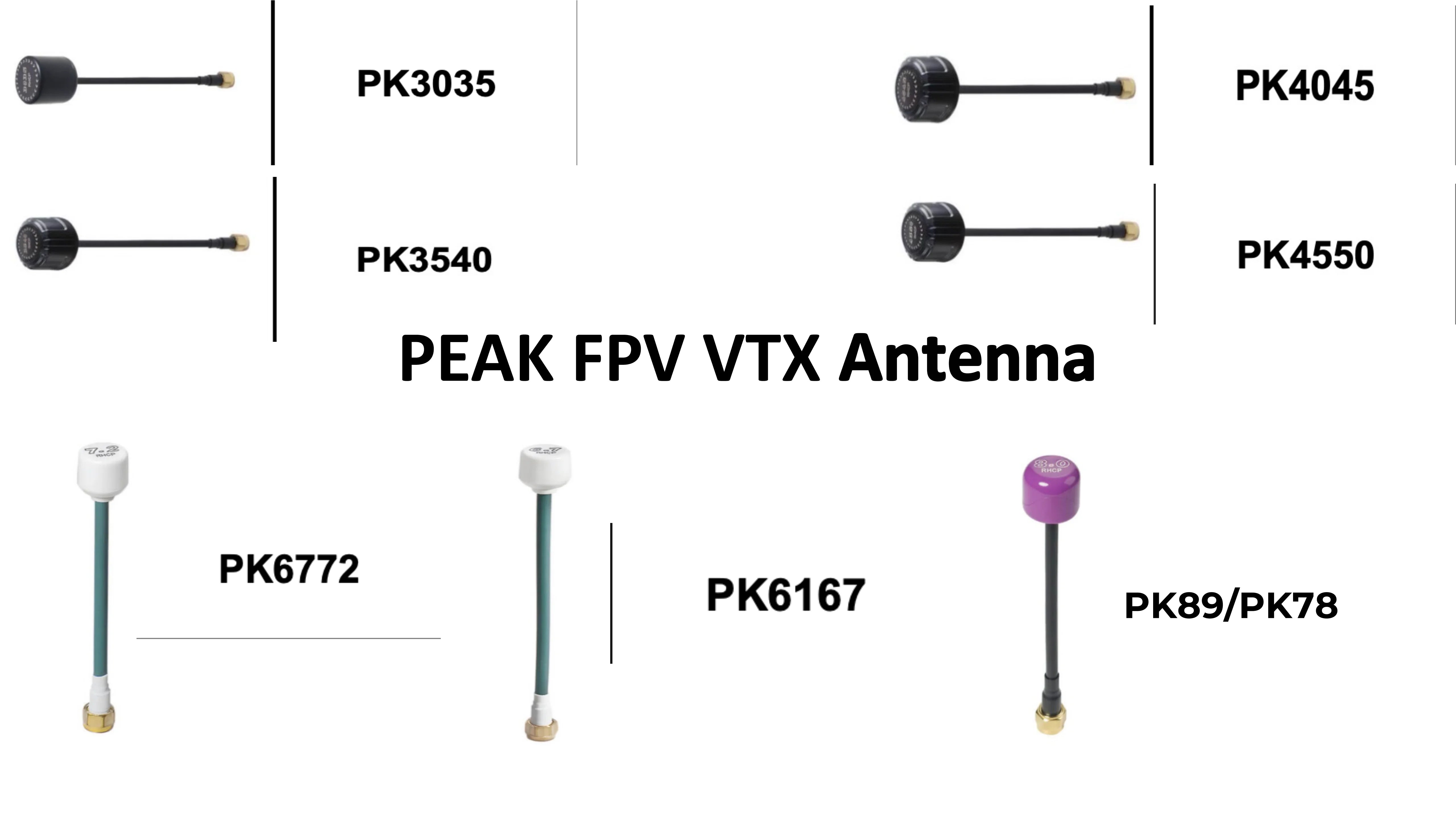 PEAK FPV VTX / VRX Antenna UAV Parts for Drones R35 T35 R67 T67 R78 T78 R89 T89