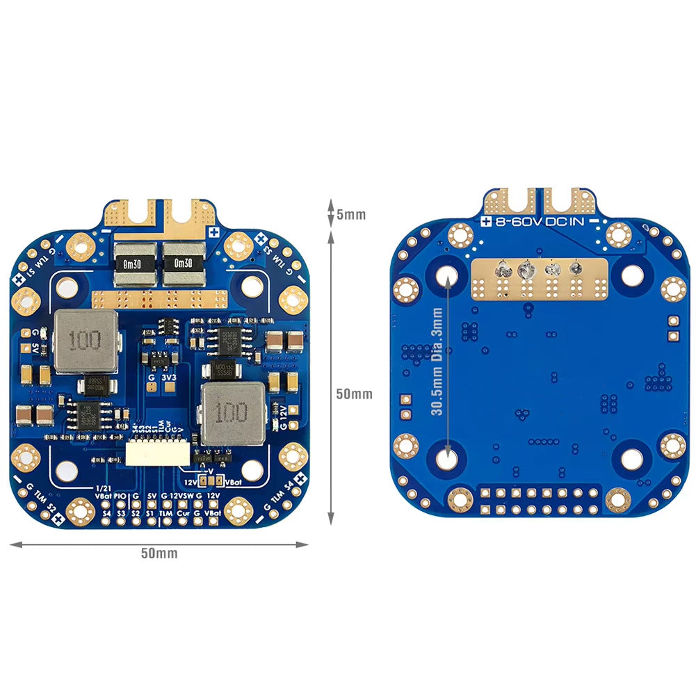 FCHUB High Current PDB 8-60V 70A 3-12S LiPo FPV