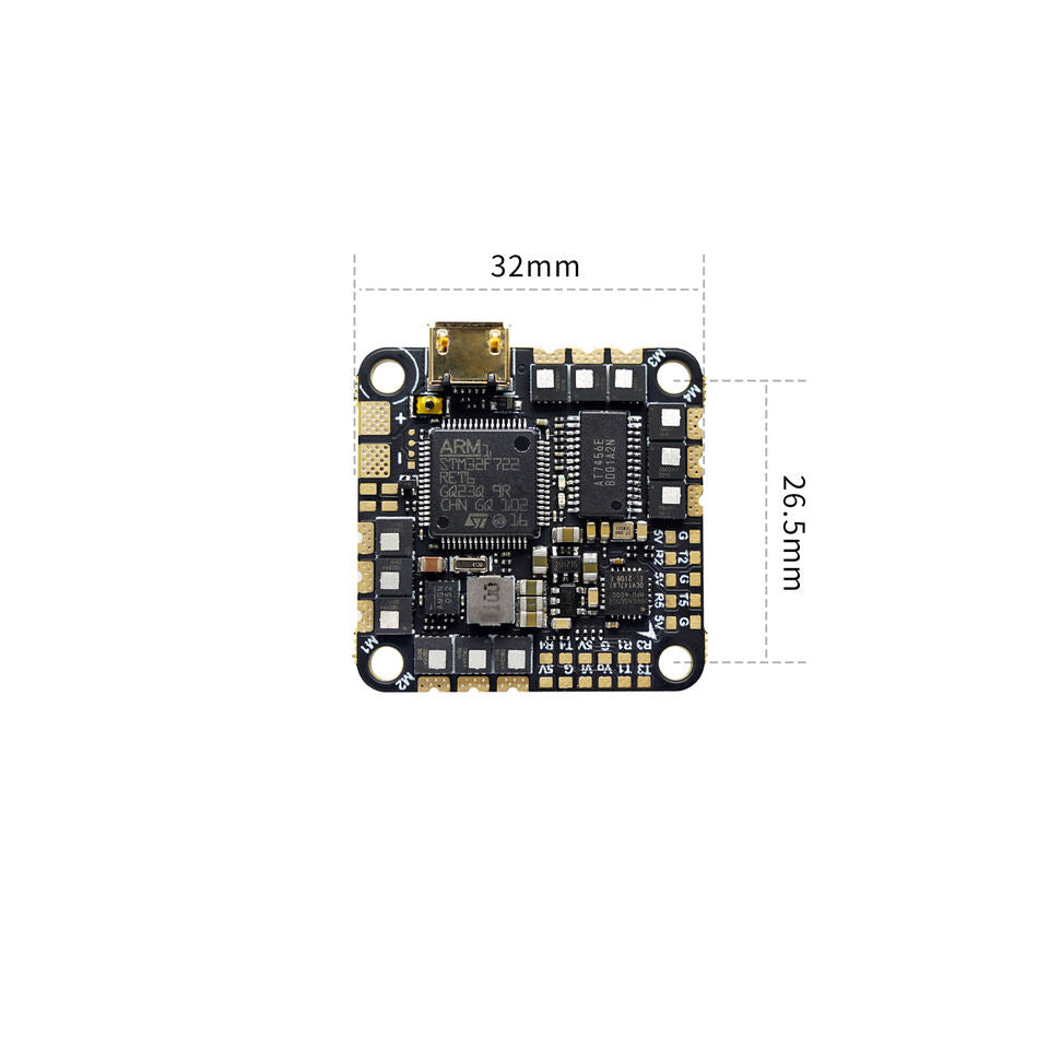 GEPRC TAKER F722 45A AIO V2 FPV Flight Controller with 4IN1 ESC Board