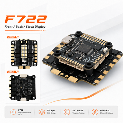 F722 60A Combo Stack FC 2 6S BLHeli S 60A ESC Fits FPV Drone