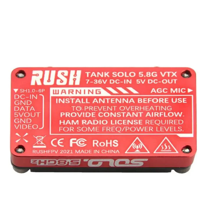 Rush Tank Solo 5.8 GHz 1.6 VTX FPV