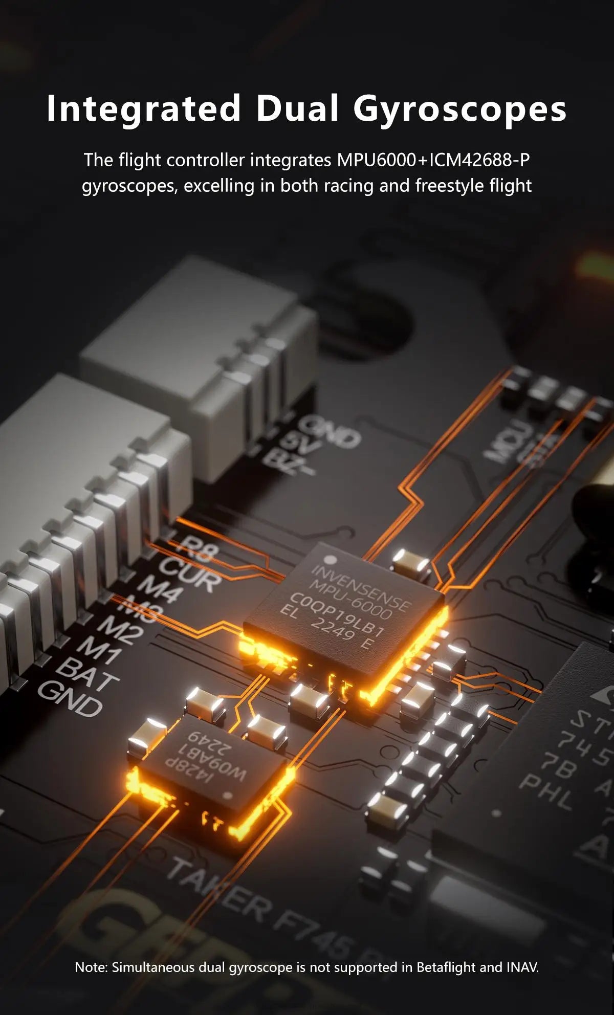 GEPRC TAKER F745 BT 8Bit 60A FPV Stack