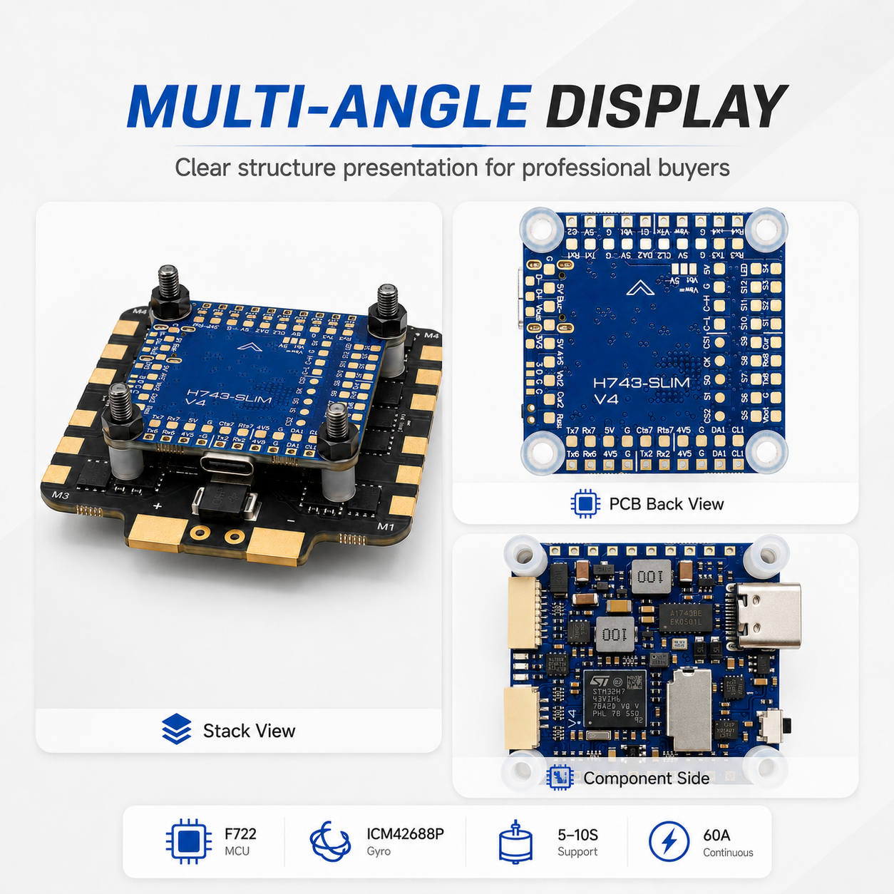 H743-WING V3 FC Dual ICM42688 P & DPS368 for Long Range Airplane