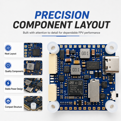 H743-SLIM V3 30.5mm FC Dual Gyros & DPS310 Baro for FPV Drone